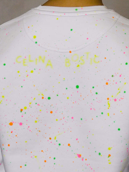 Celina Bostic - Nie wieder leise - Sweatshirt Unisex (Neon Splatter)