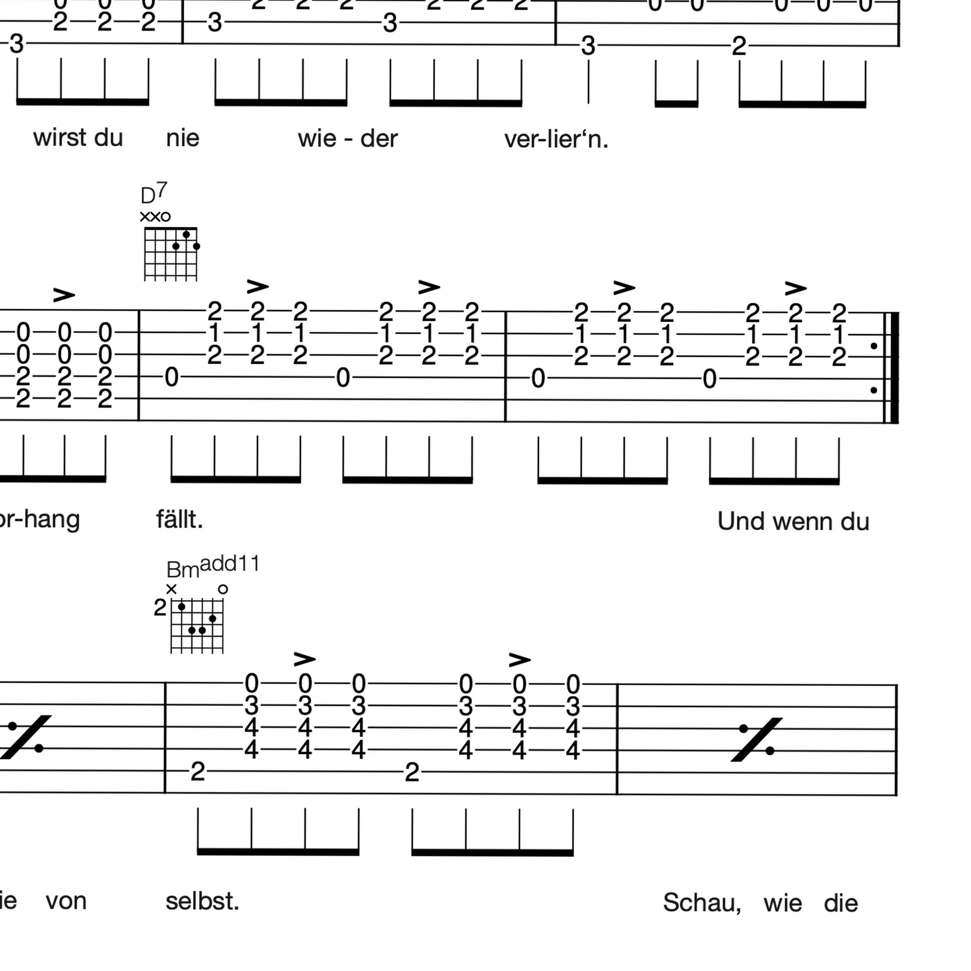 Gisbert zu Knyphausen - Das Licht dieser Welt - Songsheet