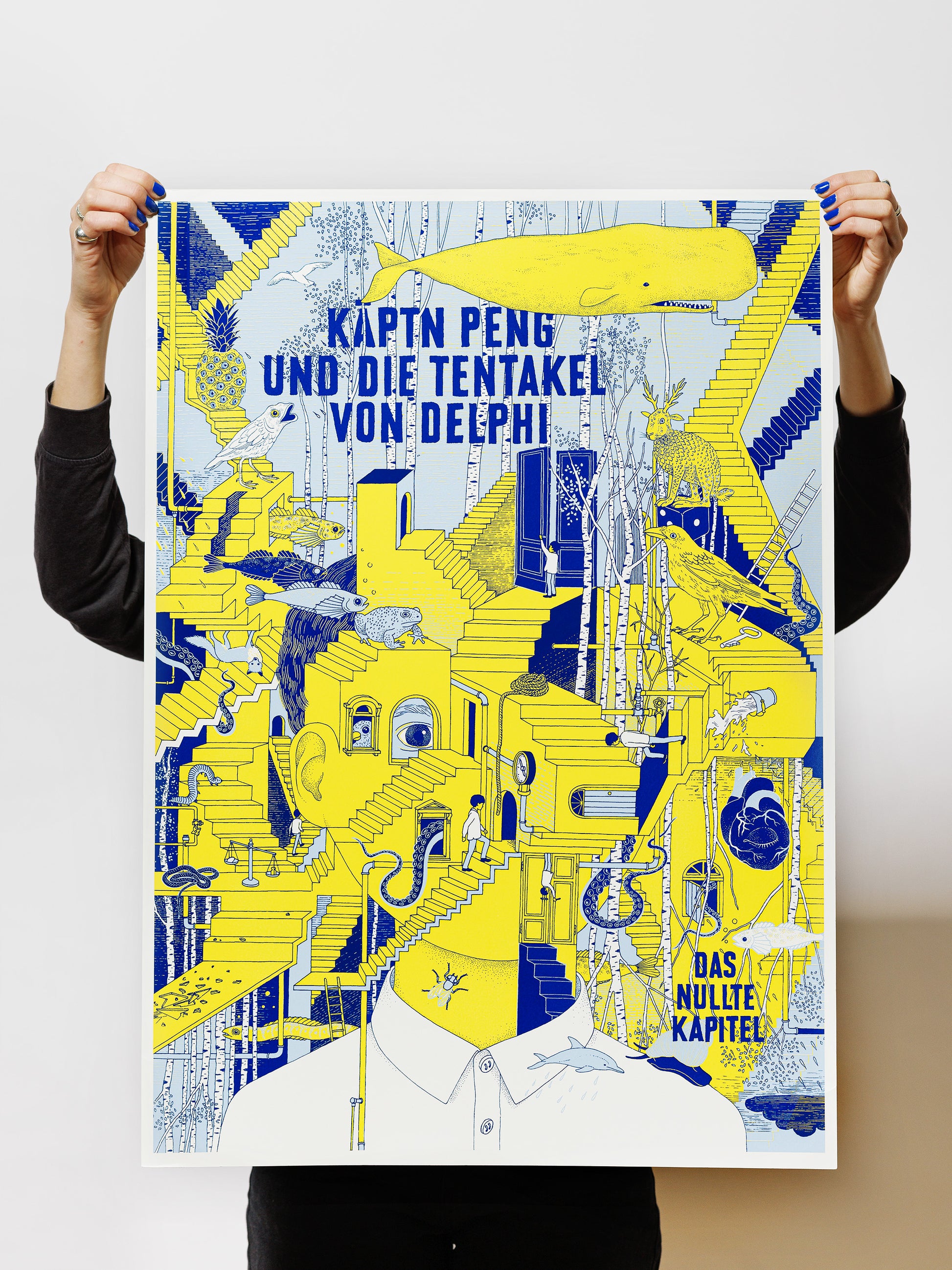 Käptn Peng & Die Tentakel von Delphi - Das nullte Kapitel - Siebdruck Poster