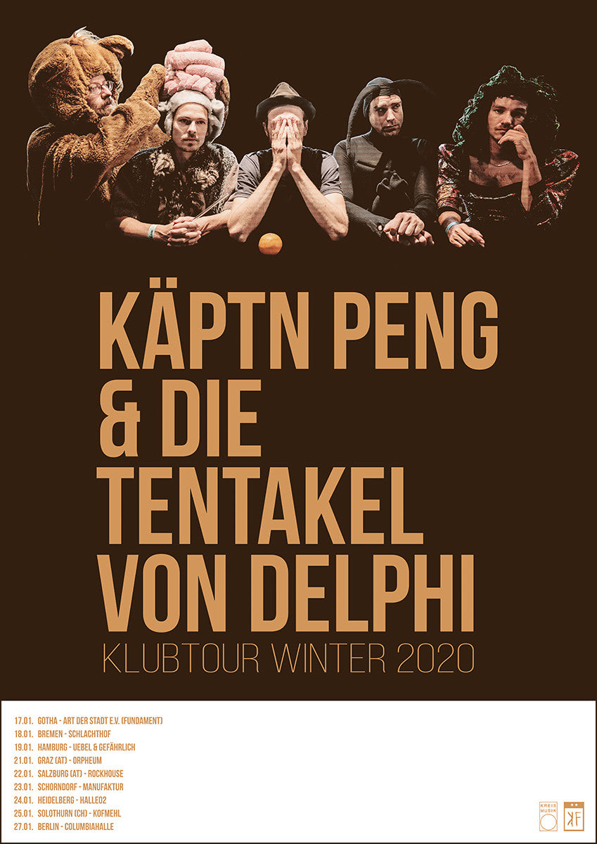 Käptn Peng & Die Tentakel von Delphi - Klubtour 2020 - Poster