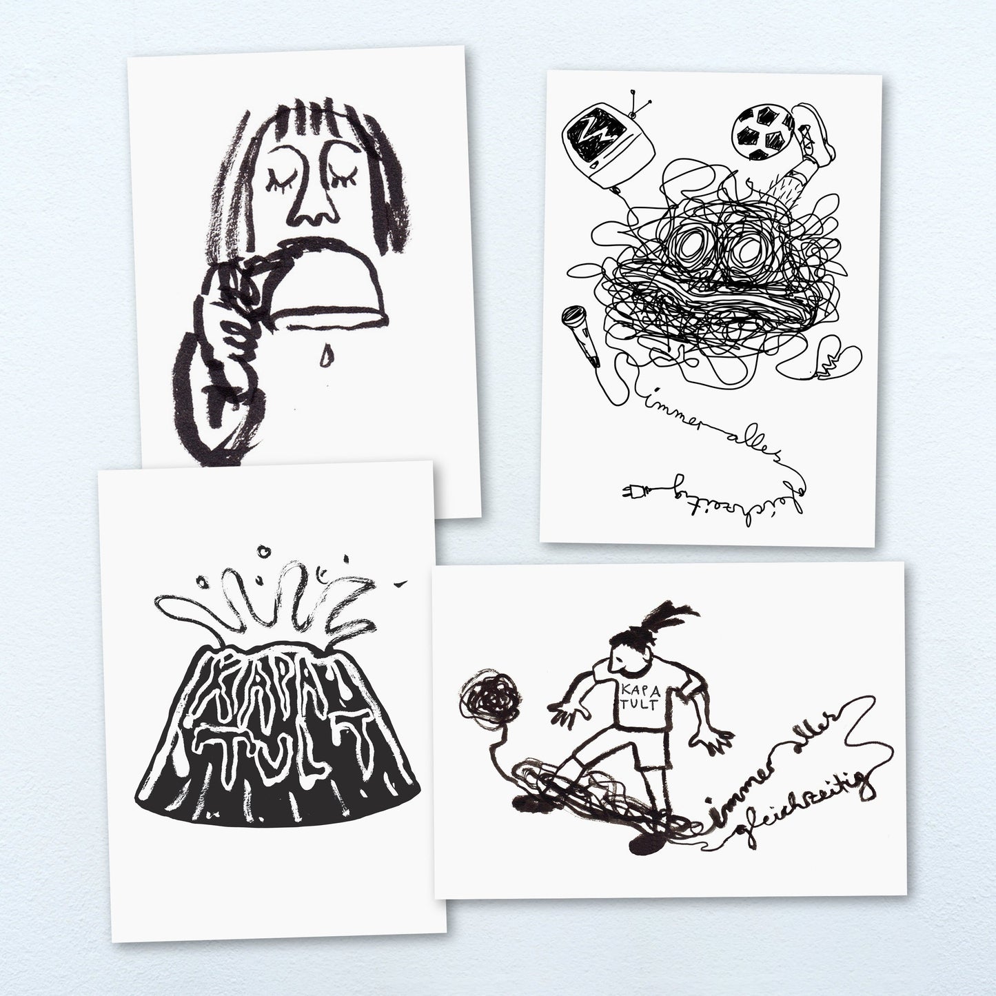 Kapa Tult - Immer alles gleichzeitig - CD + Shirt + Postkarten Bundle (individuell signiert)