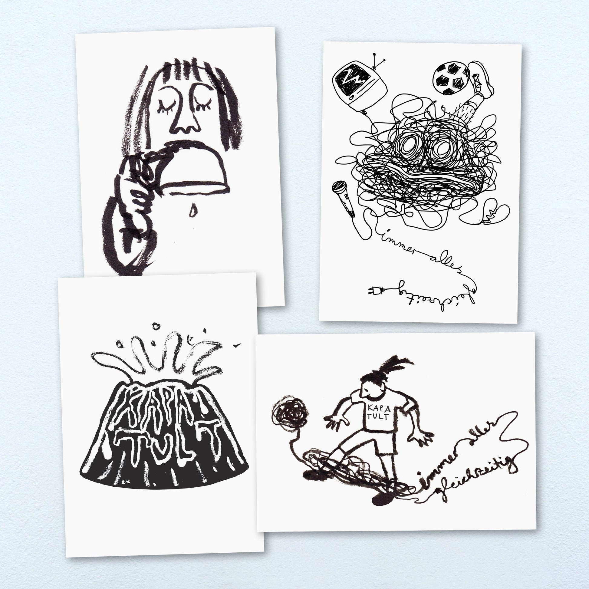 Kapa Tult - Immer alles gleichzeitig - CD + Shirt + Postkarten Bundle (individuell signiert)