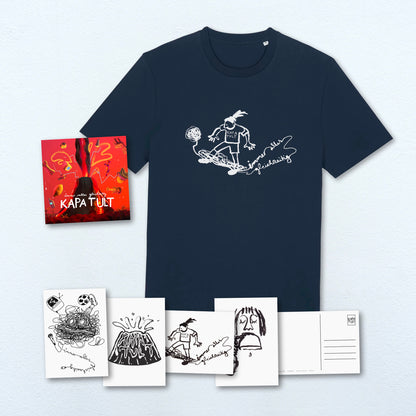 Kapa Tult - Immer alles gleichzeitig - CD + Shirt + Postkarten Bundle (individuell signiert)