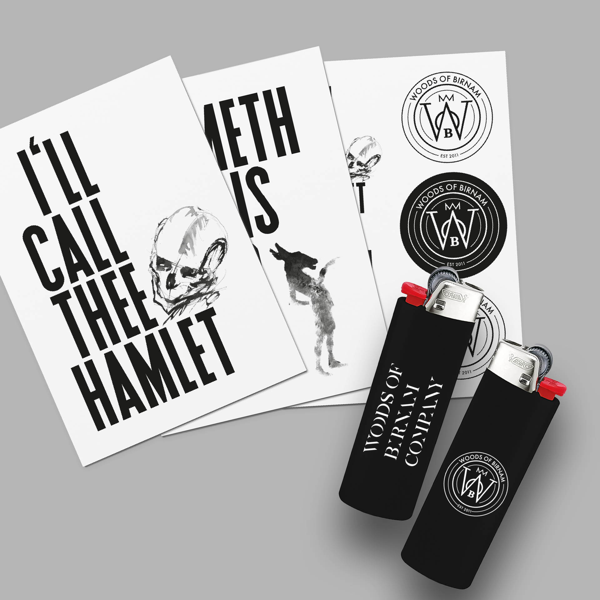 Woods of Birnam - Feuerzeug Bundle - Feuerzeug + Karten / Stickerset